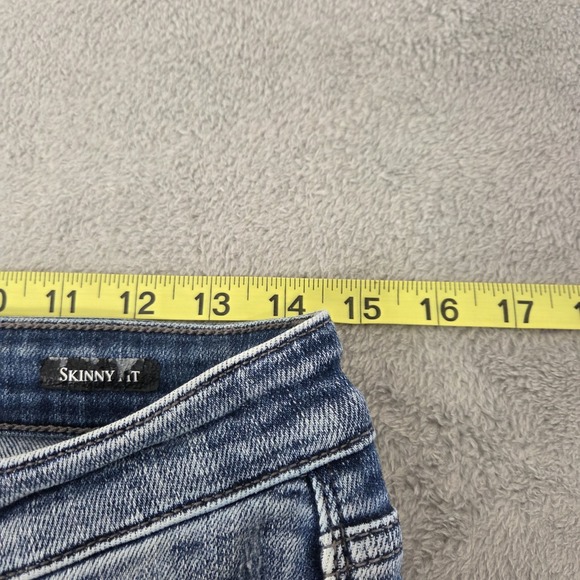 Judy Blue Skinny Fit Button Fly Distressed Raw Hem Denim  Jeans Womens Size 9/29 - Picture 11 of 16